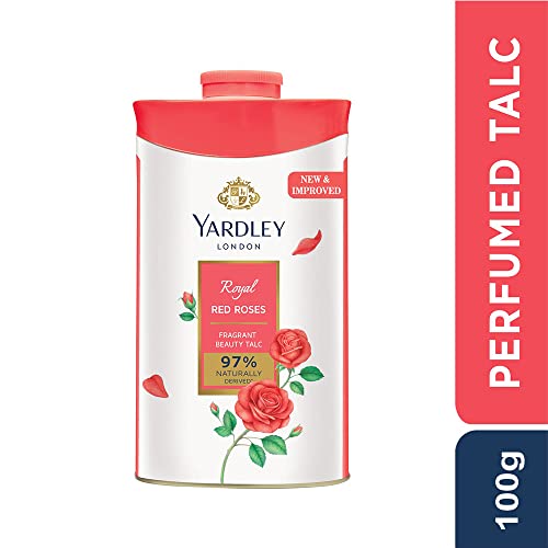 Yardley London Red Rose Perfumed Deodorizing Talc Talcum Powder 100Gm #TOP1