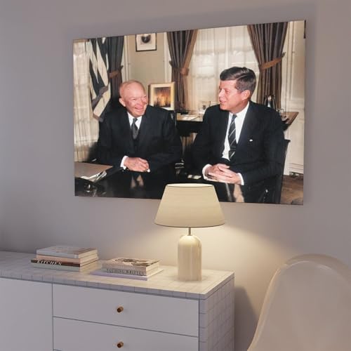 Impression sur toile Dwight D Eisenhower Tableau John F Kennedy N - 7