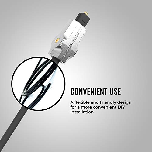 Monster M-Series 1000 Fiber Optical Digital Audio Cable Toslink Cable For Sound Bar, Tv - 1.5 Meters (4.9 Ft) #TOP4