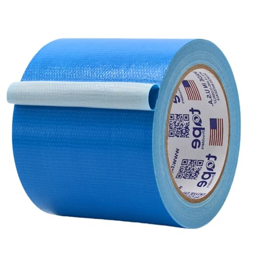 Image of MAT Duct Tape Sky Blue Industrial Grade, 4 inch x 60 ft. Waterproof, UV Resistant for Crafts, Home Improvement, Repairs, & Projects