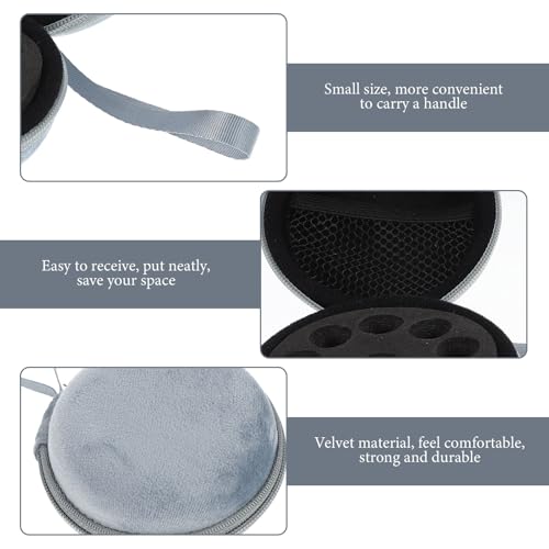 DIYEAH 10-Slot Portable Essential Oil Organizer Case 1-2ml Velvet Travel Storage Bag for Aromatherapy Bottles and Perfume Holders in Blue - Image 6