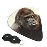 エレキギター ベース用ピック ウクレレ ギター 森の中のゴリラ 弦楽器 アニメ ファッション 音楽愛好家 初心者 トライアングル ピック 6枚セット 0.96mm