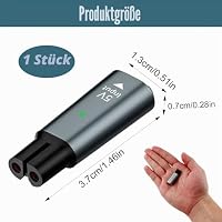 Swiftctrl 5V USB-C Ladegerät Adapter, Charger Converter für Rasierer Haarschneider, Für Rasierer Philips One Blade QP2734 QP2824 QP2724 QP2834 QP4631 MG7930 MG7950 MG9530 7000 9000 Series – Ansicht 2