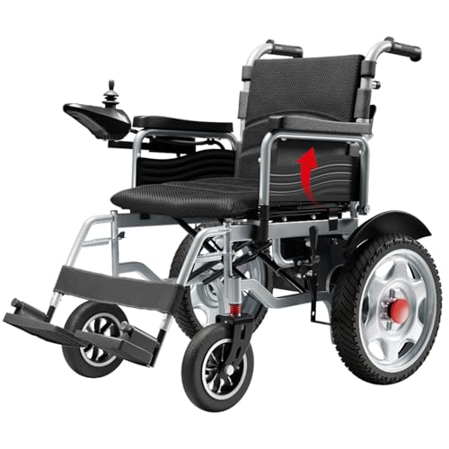 HomyKing Electric Wheelchairs for Adults, Foldable Electric Wheelchair, Lightweight Travel Motorized Wheelchairs for Seniors, Compact Folding Power Wheelchair, Fold Portable Mobility Scooter