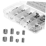 Vis hexagonales - parfaites pour fixer les poignées de porte ou les garages dans , les poignées, l'eau, etc., kit d'assortiment de vis