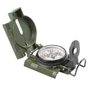 Eyeskey Multifunctional Military Sighting Navigation Compass Impact Resistant & Waterproof Compass for Hiking, Camping