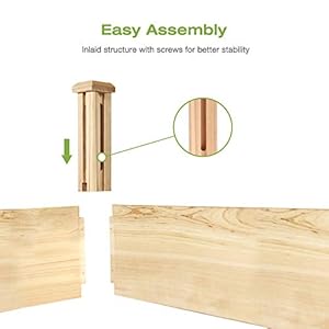 Woodenraisedgardenbed82ftoutdoorgardenboxforvegetableflowerherbinpatiobalconybackyard Urban Country Home Decor Wooden raised garden bed 82 ft outdoor garden box for vegetable flower herb in patio balcony backyard urban country home decor