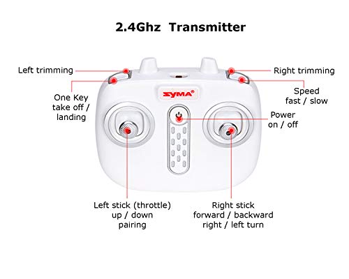 Image of POCO DIVO Replacement for SYMA S107 Altitude Hold S107H 2.4Ghz RC Helicopter One-Key Launching /Landing Beginner Flight Mini 3CH Metal Gyro Heli, Red