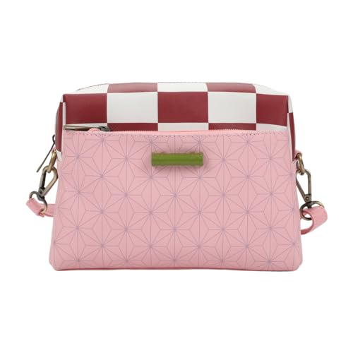 Bioworld Demon Slayer Nezuko - Bolso bandolera para mujer, color rosa, Rosado, Talla única