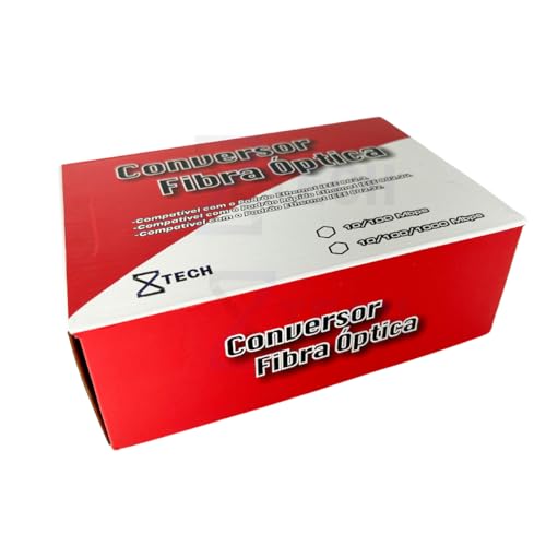 Conversores Mídia 10/100 Mbps (par A + B) Fibra Óptica 5KM