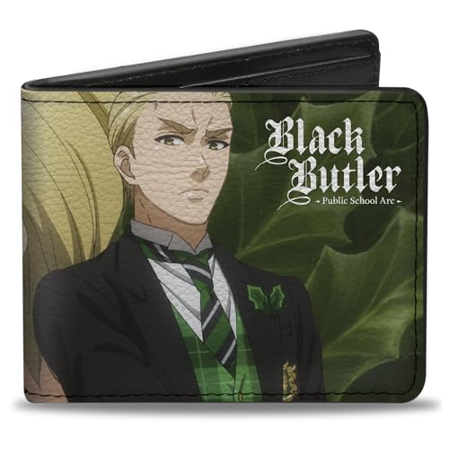 Black Butler Portefeuille homme à deux volets en cuir vegan Herman Greenhill