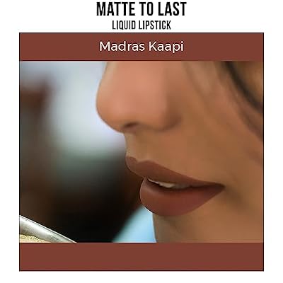 Nykaa Cosmetics Matte to Last Liquid Lipstick - 05 Madras Kaapi for Women - 0.16 oz Lipstick