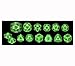 Venom Bolt - 14 Unusual Dice Set Approved for Use with Dungeon Crawl Classics - DCC - Unleashed Arcana