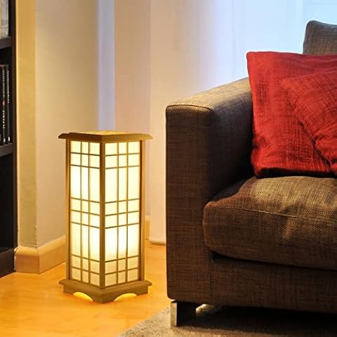Arturesthome Wooden Floor Lamps Standing Light for Living Room Bedroom, LED Table Lamp Home Decoration (60cm) Cover