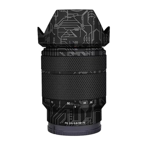 Protection Sony FE 28-70 mm film vinyle pour sécuriser l'objectif en reportage urbain