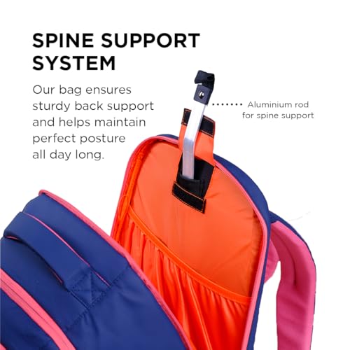 Image of Ergo43 RS Ergonomic School Bag | Posture & Spine Support, Breathable AirFlowX Mesh, Tear-Resistant Ripstop Material | Lightweight 34L Daily School Backpack