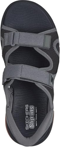 Skechers Hands Free Slip-ins Max Cushioning Premier 2.0 Julian sandalen, sportsandalen voor heren, Gris, 43 EU