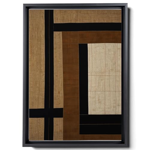 Minimalist Art Prints on Canvas, Mid Century Modern Organic Shapes