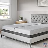 Celestial Sleep Gel Memory Foam Mattress in a Box, Made in The USA, CertiPUR-US® Certified Foam, Oeko-Tex, and Fiberglass-Free Certified Bed, 10 inch Medium - Split King
