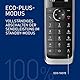 Panasonic KX-TGJ320GB Schnurlostelefon mit Anrufbeantworter, Freisprecheinrichtung, Farb-LCD, DECT-Sicherheit, Strahlungsarm, langlebiger Akku, Schwarz