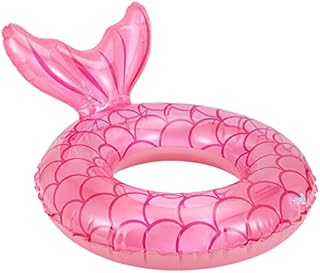 MoKo Inflatable Swimming Ring, Children Cute Pool Float Tube Decorations Swim Tubes Outdoor Pool Beach Water Floats Party Supplies Kids Floaties, Rose Gold, 58 cm / 22.8 inch