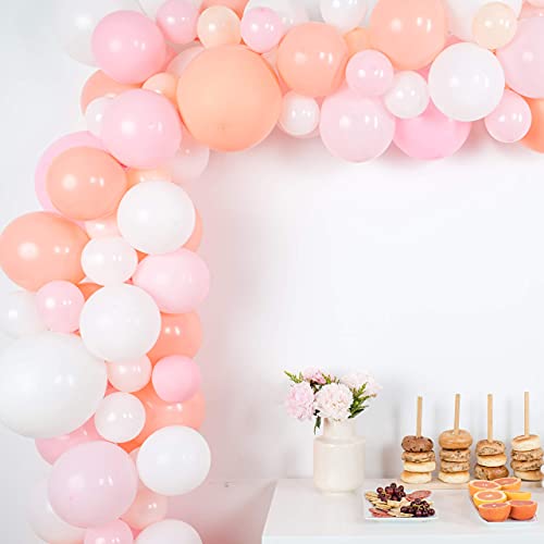 Balloon garland kit - pink, white, blush balloons for parties - l…