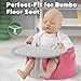 Seat Tray Accessory Compatible with Bumbo Floor Seat, Tray Surface for Feeding and Play, Easy to Clean and Install, for Baby Boys and Girls 3 to 12 Months, Grey