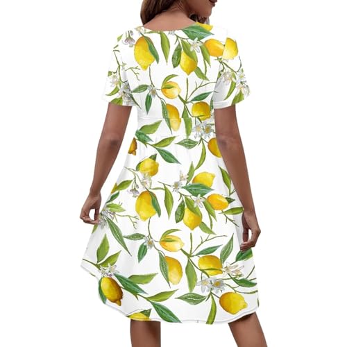 Image of Women's Summer Formal Dresses Short Sleeve Wrap V Neck Dresses Bridesmaid Wedding Guest Dress with Pockets