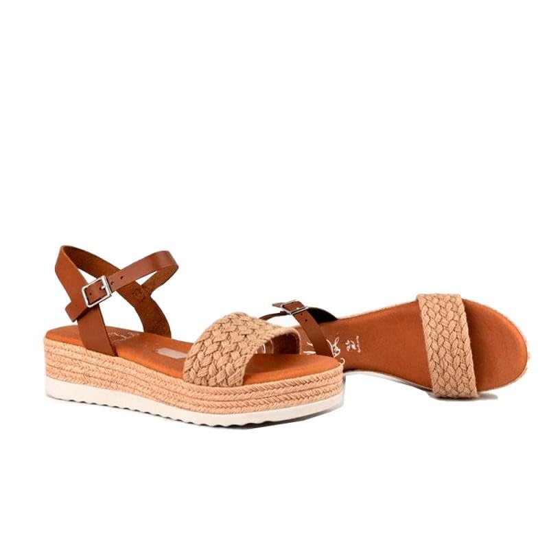 Oh! My Sandals Sandalias Planas Mujer 6013 Cuero