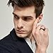 TRUMIUM 6mm Black Tungsten Ring for Men Women High Polished Comfort Fit Wedding Band Size 10