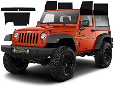 Tint Kits (Computer Cut) for 2011-2018 Jeep Wrangler (Front Windows, 20% Tint)