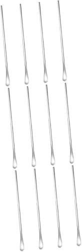 Miniatura 1 de Cuchara de hielo de acero inoxidable, cucharas para remover miel, cucharas para mezclar café, cucharas para revolver bebidas, cucharas para revolver