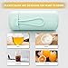 Exllena Mini Water Bottle 5oz, This is A EXTRA MINI Flask! Small Insulated Water Bottle for Hot&Cold Drinks, Water Bottle Purse with Carry Handle - 100% Leakproof Perfect for Travel...(Mint)