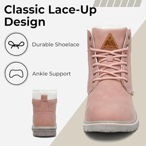 Mishansha Men's Winter Snow Boots Waterproof Insulated Hiking Boot for Men Cold Weather Outdoor Trekking Anti-Slip Warm Shoes Size 11 Prussian Blue3