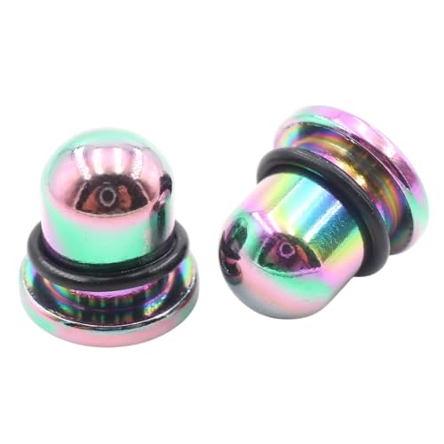 New 2026 Arrive Unisex 2Pc Stainless Steel Solid Smooth Cylinder Ear Gauges Taper Plugs Tunnel Expander Stretcher Earring Piercing Body Jewelry Fashion Accessories Creative For Women And Men Men
