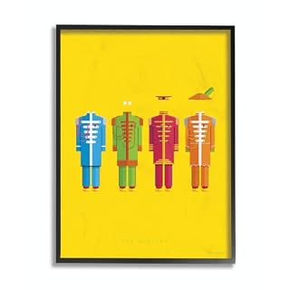 ‘The Beatles Famous People Characters Fashion’| Framed Giclee Art - Les Beatles, Paul McCartney, John Lennon, RIngo Starr, George Harrison