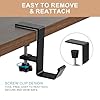 AXFEE Headphone Hanger Holder for Desk, Foldable Headphone Hanger, Adhesive Gaming Headset-Hanger Under Desk or Wall, Magnetic Foldable Earphone Clip Clamp Stand for Beats, Sen-nheiser #4