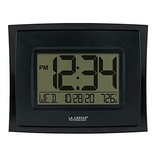 La Crosse Technology Wt-8002U-B-Int Digital Black Clock With Indoor Temperature #TOP4