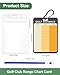 Swooflia 1 Pcs Golf Club Distance Card - Men Golf Club Range Chart Card Swing Minder Reference & Blank Distance Yardage Scorecard, Golf Bag Accessories Gifts for Golfers