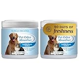 SMELLS BEGONE Air Freshener Pet Odor Absorber Gel - 15 oz, Pack of 2 - Absorbs and Eliminates Odor in Pet Areas, Bathrooms, Cars, & Boats - Made with Essential Oils - Soothing Breeze Scent