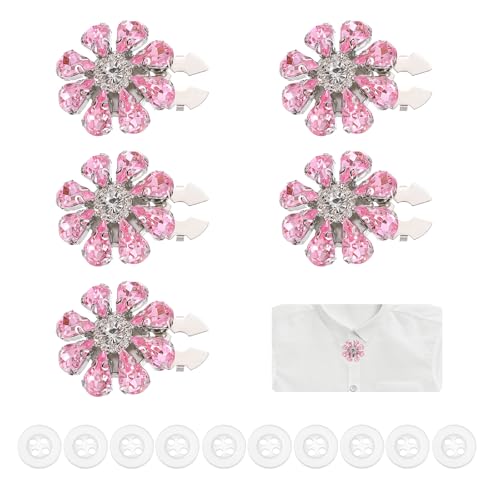 Boutons à coudre amovibles et cache-boutons strass PATIKIL pour customisation textile - 2