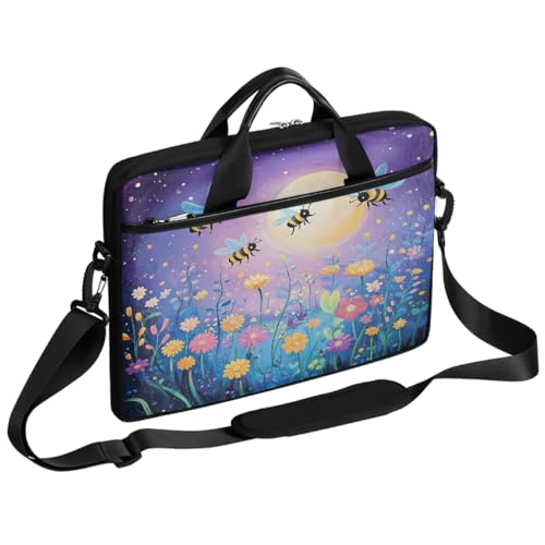 Funda para portátil colorida con flores 15 pulgadas