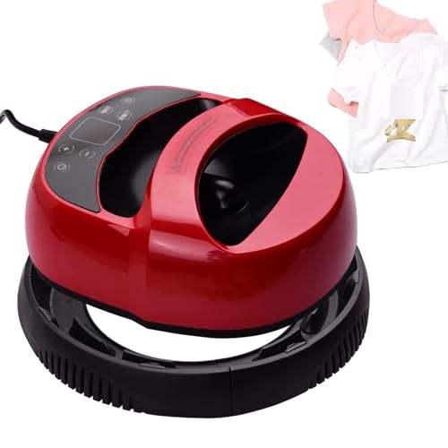 Máquina de prensado por calor portátil, impresora de prensado por calor de camisetas de 23 x 30 cm for almohadas, bolsos, máquina de prensado por transferencia por sublimación multifunción con panel