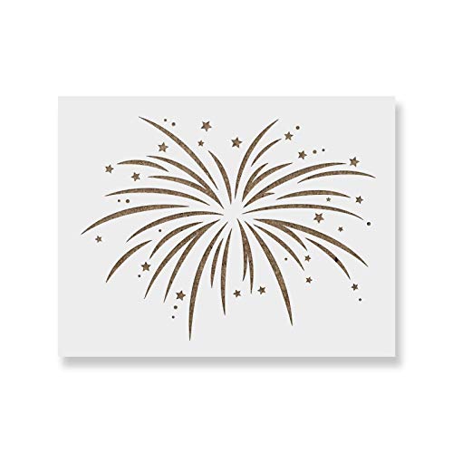 Fireworks Stencil - 4th of July & USA Stencil Templates