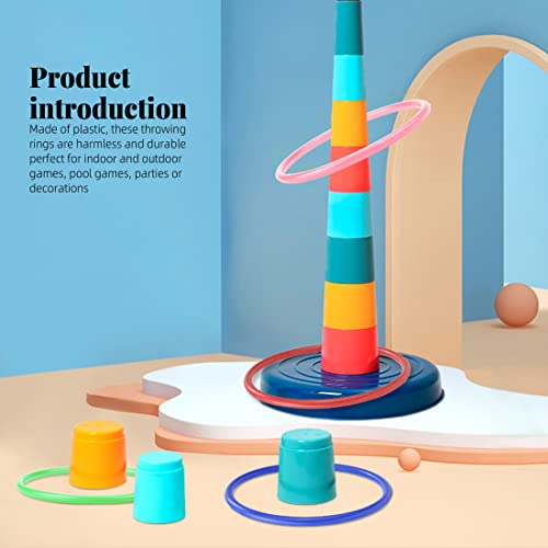 Heatoe 30 Pcs Colored Plastic Toss Rings, Plastic Rings For Home Backyard Speed Agility Training Game, Halloween Christmas Wedding Birthday Party Favors #TOP4