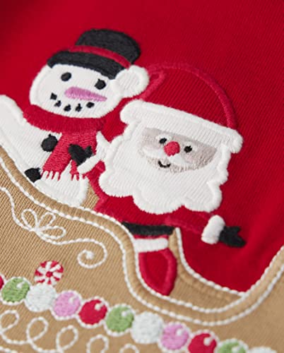 Image of Gymboree Girls' and Toddler Fall and Holiday Embroidered Graphic Long Sleeve T-Shirts