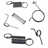 Genérico FPS Softair Muelles Internos para Gearbox V2, Metal Plateado, Kit Completo de 6 Resortes, Acero Si-CR Pre-endurecido, 137mm Longitud, Compatible con Réplicas Eléctricas Estándar