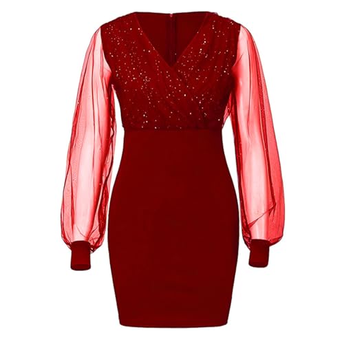 Robe sexy à paillettes noire sublimez votre silhouette sans complexe - 4