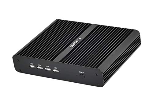 Image of KINGDEL NC860 Fanless Mini PC, Powerful Mini Computer, Core i7 8th Gen. CPU, 16GB DDR4 RAM+512GB NVMe SSD, 4K:4096x2304, HD+DP, Gigabit Ethernet, WiFi+BT, Silent Working