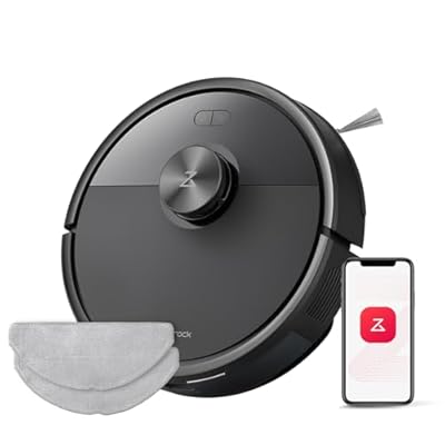 roborock Q7 M5 Robot Aspirador y Fregasuelos 2 en 1 de 10000 Pa  Robot Vacuum con Doble Sistema Antienredos  Navegación PreciSense LiDAR  Controlado por App y Comando por Voz  Negro Set 